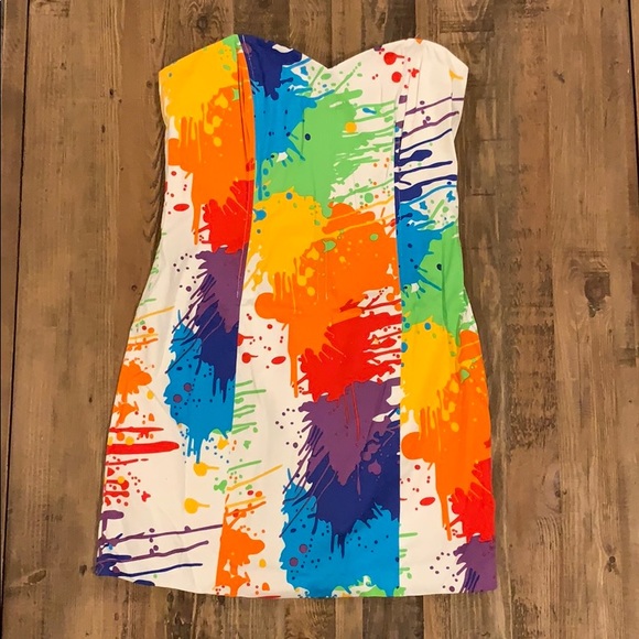 Loudmouth Dresses & Skirts - Drop Cloth Splatter Art Dress